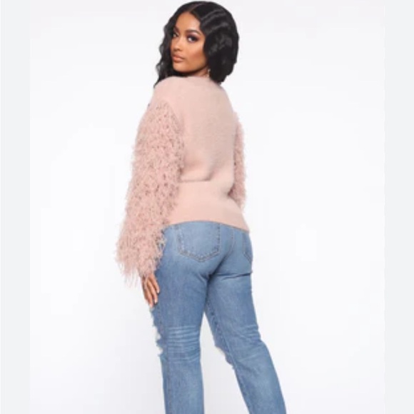 FASHIONNOVA | Cloudy skies fuzzy sweater - pink - Picture 3 of 7